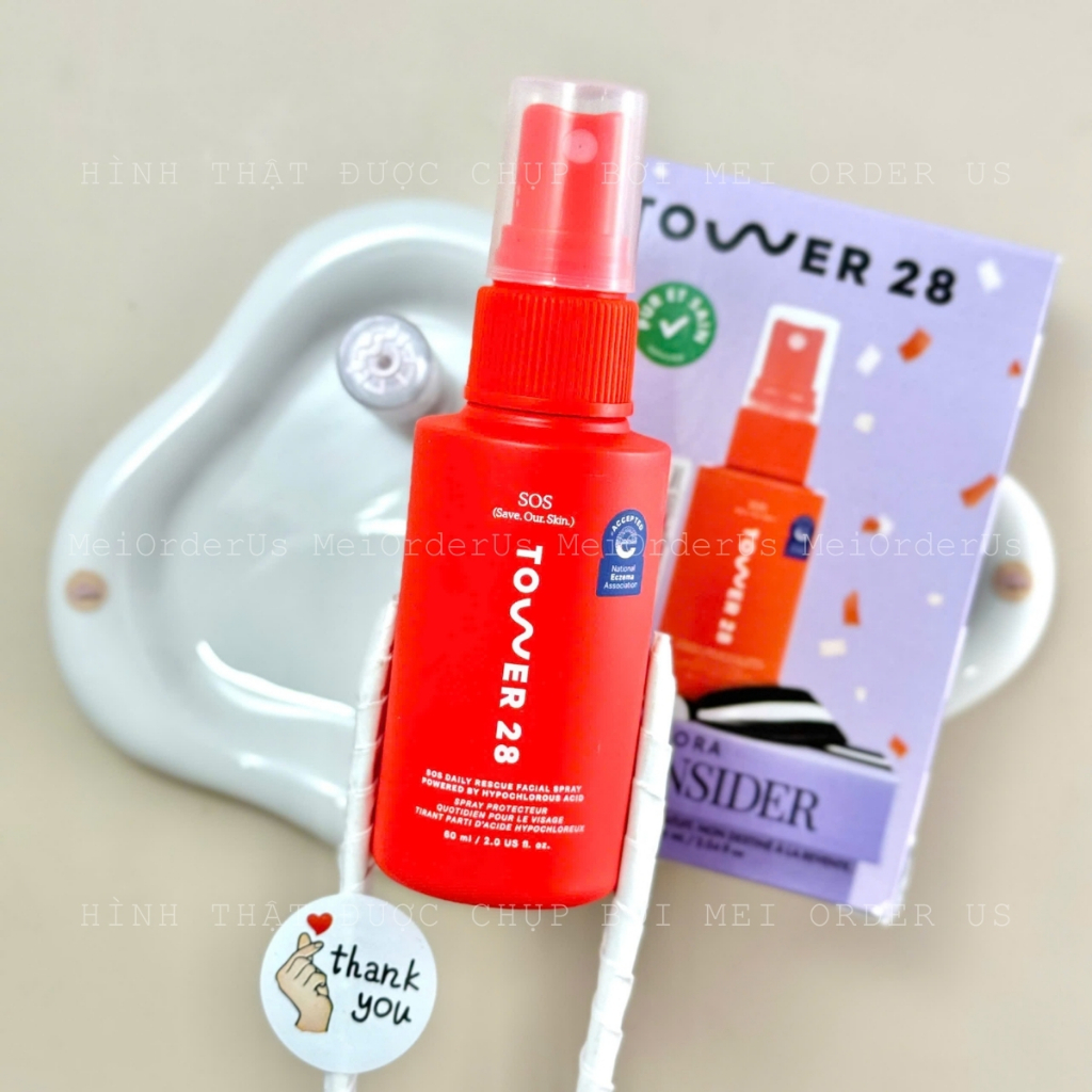 [Travelsize 60mL] 💦 Xịt Khoáng TOWER 28 SOS DAILY RESCUE FACIAL SPRAY