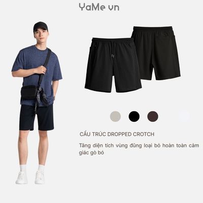 Quần Đùi Nam Vải Thun DurableTex™ Vải Cotton Thấm Mồ Hôi Mặc Êm Da The Weekend 021 Dáng Rộng Rãi F4 24573 |YaMe|