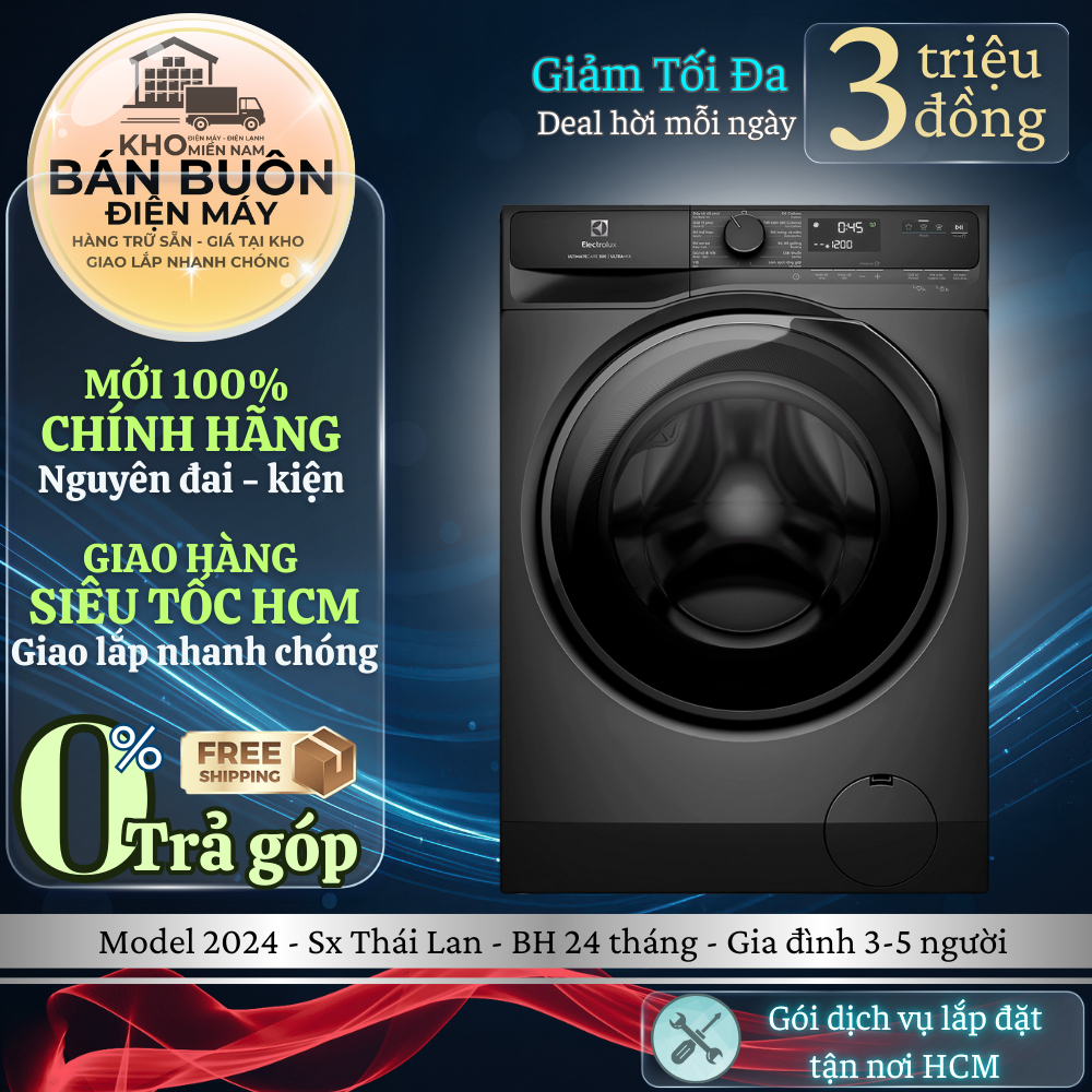 EWF9023P5SC Máy Giặt Electrolux Inverter 9kg - Giặt Hơi Nước, UltraMix EWF9023P5SC