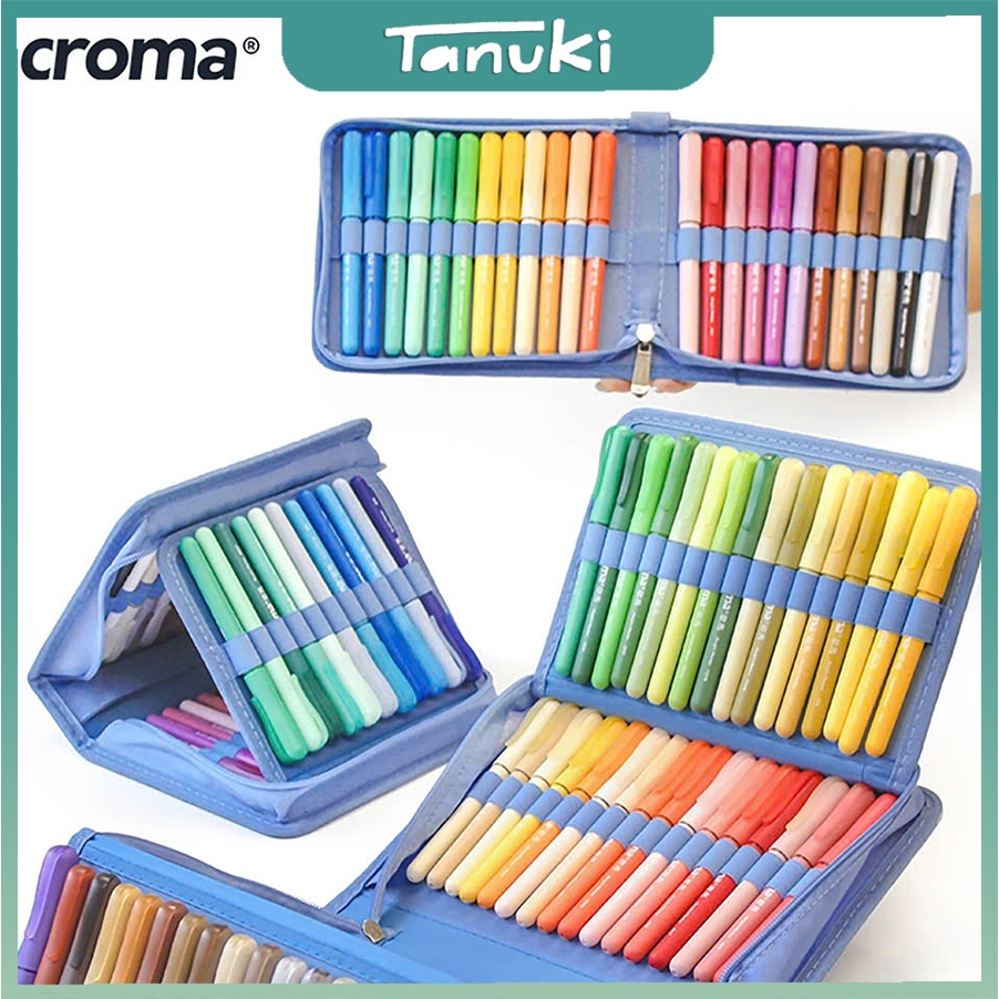 [TANUKI ART] Set Croma Acrylic marker 24/48/60/80 màu túi vải