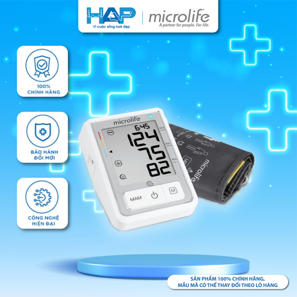 Máy đo huyết áp bắp tay Microlife BP B3 Basic (BP3KT1-3F)