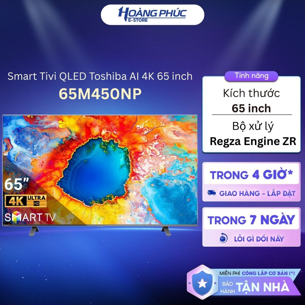 M450NP | Smart Tivi QLED TOSHIBA AI 4K 55 inch 55M450NP / 65 inch 65M450NP