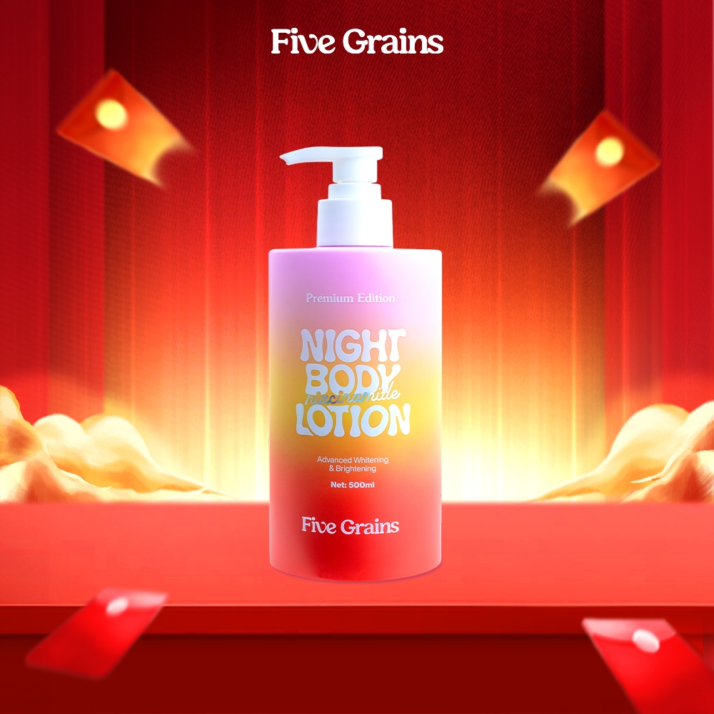 Kem dưỡng body Cao cấp Five Grains dưỡng trắng da Niacinamide, Alpha-Arbutin ban đêm bản nâng cấp 50