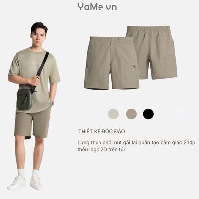 Quần Đùi Vải Dù Dệt Ô Lưới Chống Rách RainShield™ The Weekend 045 Dáng Rộng F4 24693 |YaMe|