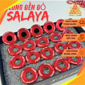 [ SALAYA ] COMBO LÔNG ĐỀN ĐỎ KHÍA 6, 8, 10, 12 li LẮP CHO NHIỀU VỊ TRÍ TRÊN XE