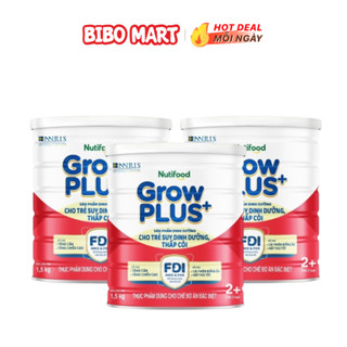 Sữa GrowPLUS+ Đỏ Trên 2 Tuổi Cho Bé Lon 1,5kg Hỗ Trợ Tăng Cân Phát Triển Não Bộ Chiều Cao-Bibo Mart