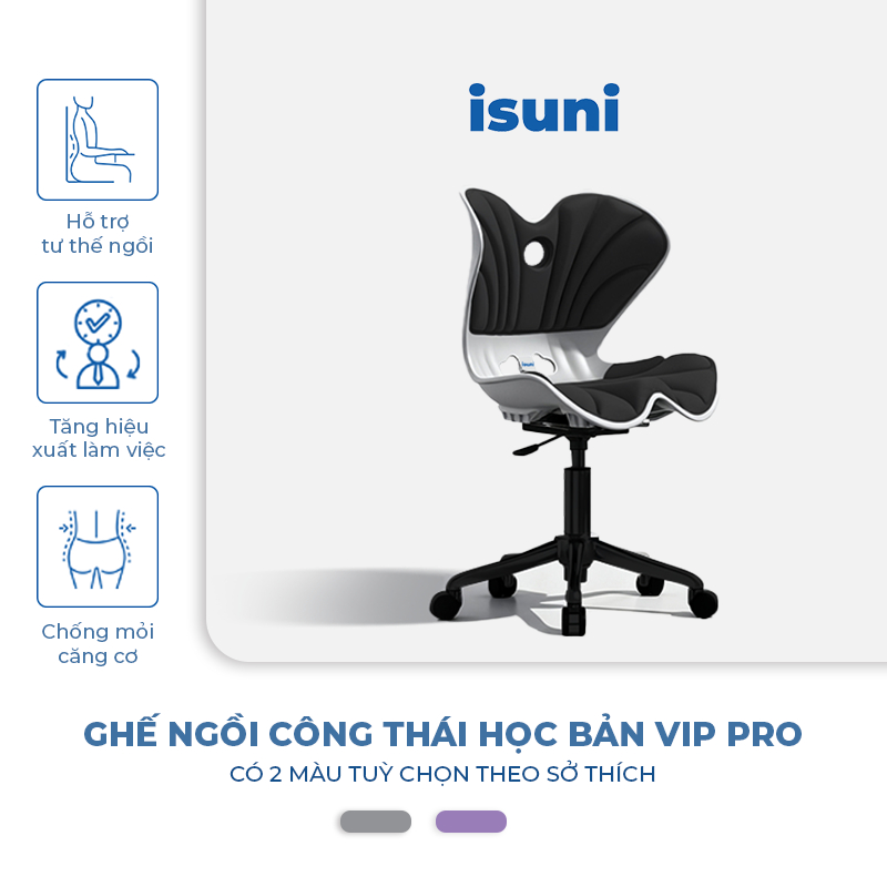 [BẢN CYPHER] Ghế Chống Gù Lưng ISUNI, Ghế Điều Chỉnh Tư Thế Ngồi, Ghế Công Thái Học Cải Thiện Dáng