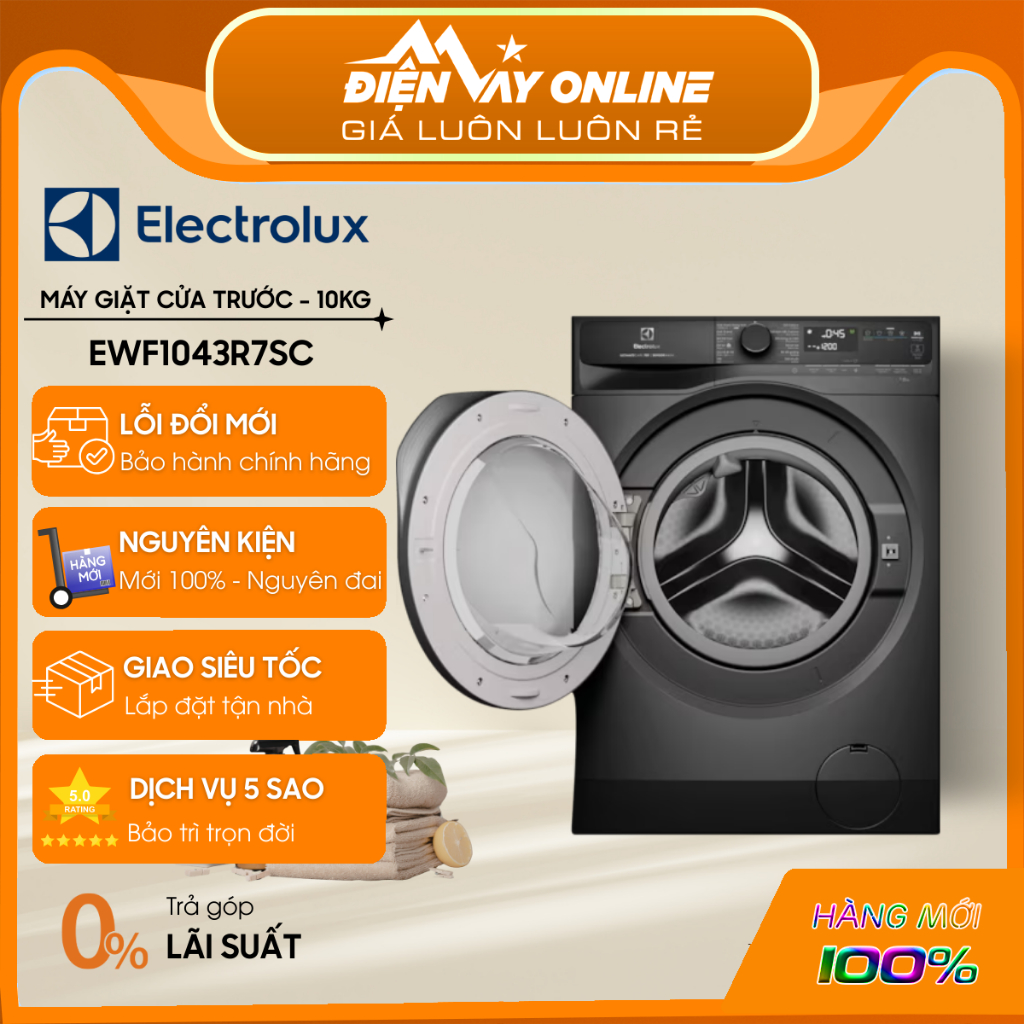 [GIAO TOÀN QUỐC] EWF1043R7SC - Máy Giặt Inverter Electrolux 10kg EWF1043R7SC