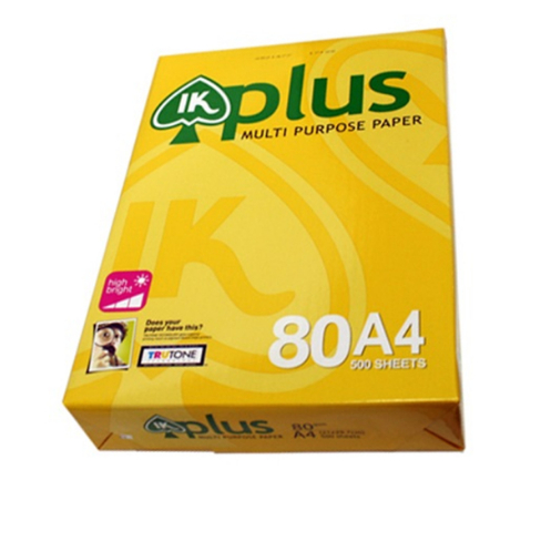 Giấy A4 IK Plus định lượng 80gsm/70gsm