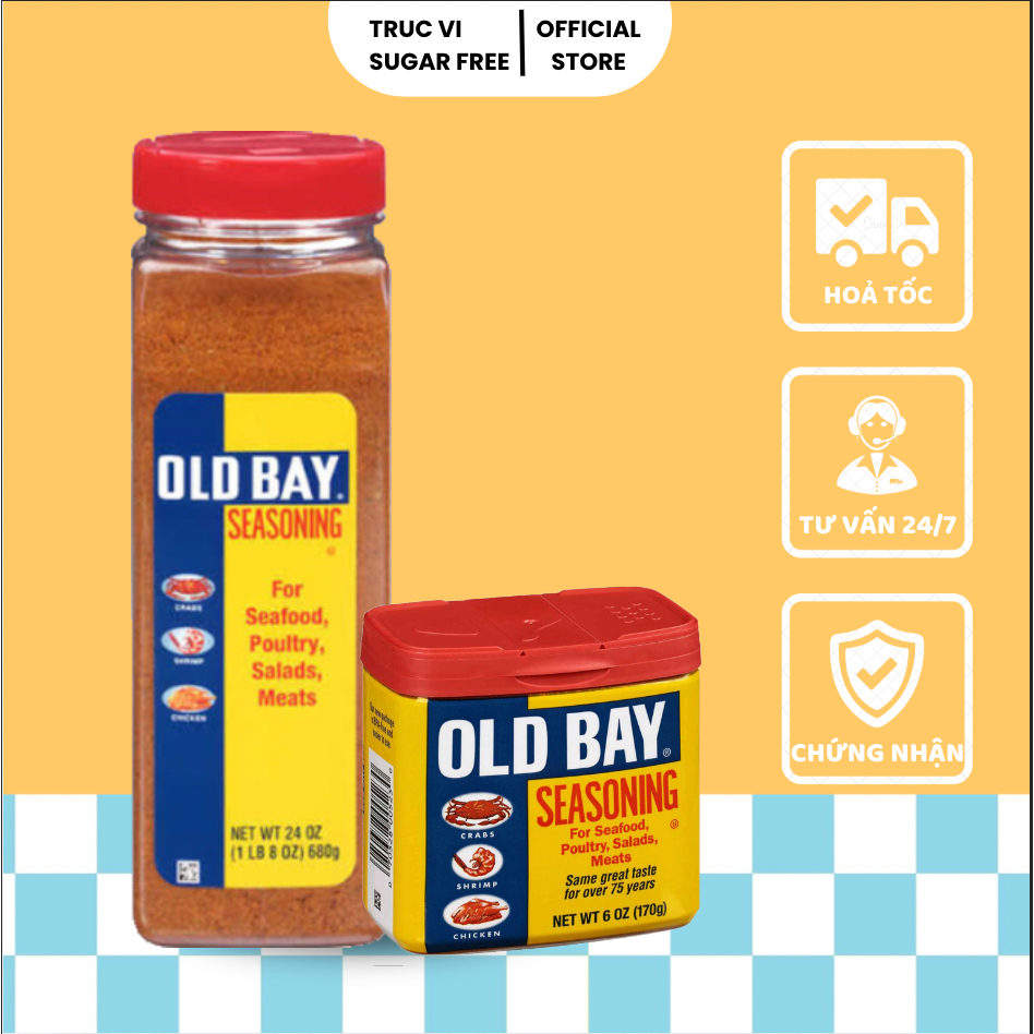 BỘT GIA VỊ CAJUN OLD BAY MC CORMICK Classic Seafood Seasoning 170g