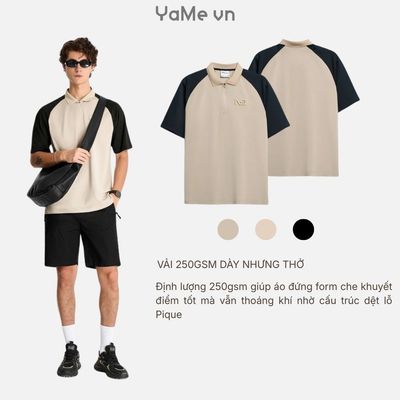 Áo Thun Cổ Polo Nam Tay Ngắn ColorLock™ The No Style 225 24750 |YaMe|