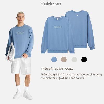 Áo Thun Nam Tay Dài CloudTouch™ Thêu 3D "ORIGINALS" The No Style 019 Dáng Vừa Vặn F3 23352 |YaMe|