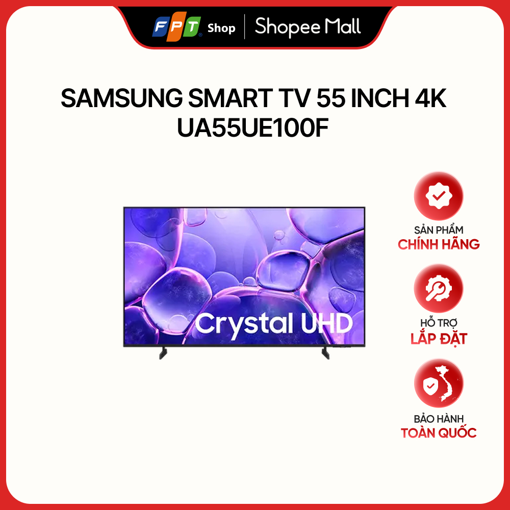 [HÀNG CHÍNH HÃNG] Samsung Smart Tivi 55 inch 4K UA55UE100F