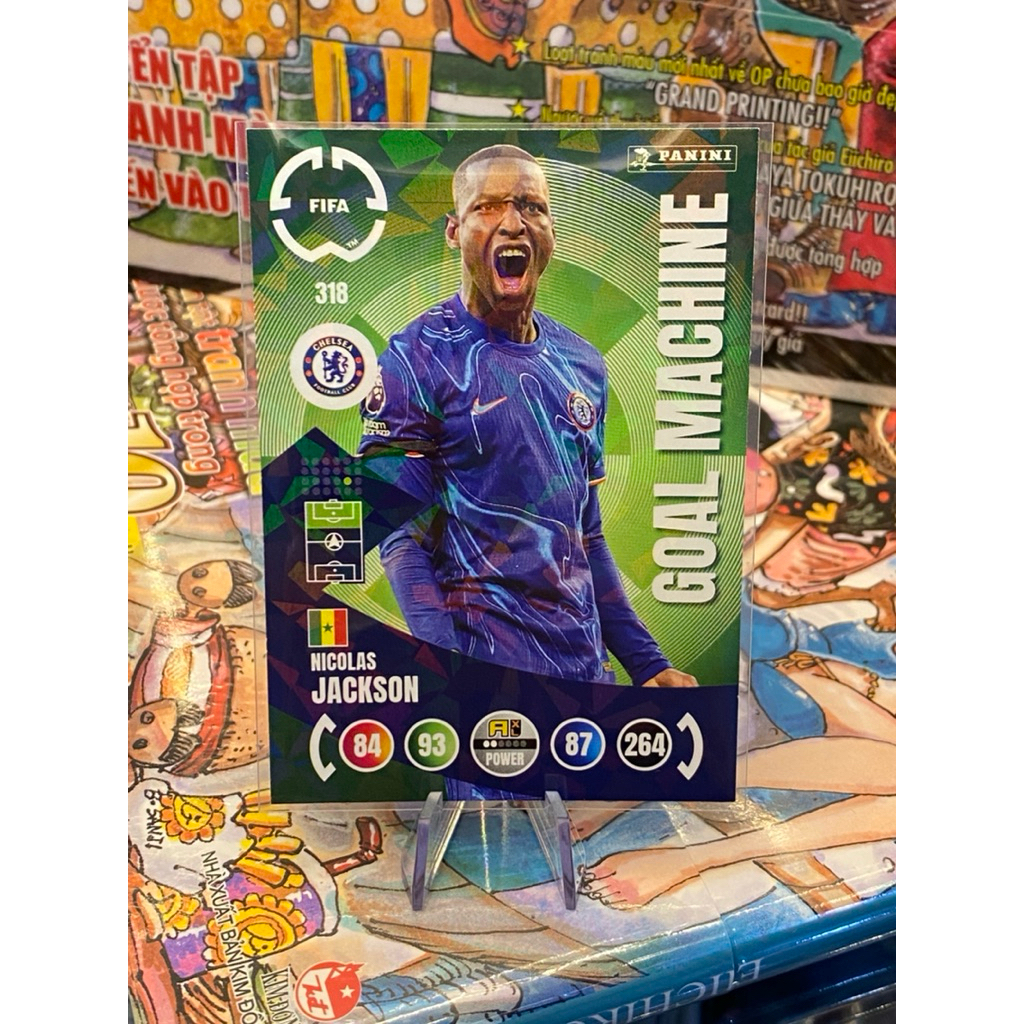 Thẻ Cầu Thủ Nicolas Jackson Panini FIFA Club World Cup 2025 Chelsea GOAL MACHINE