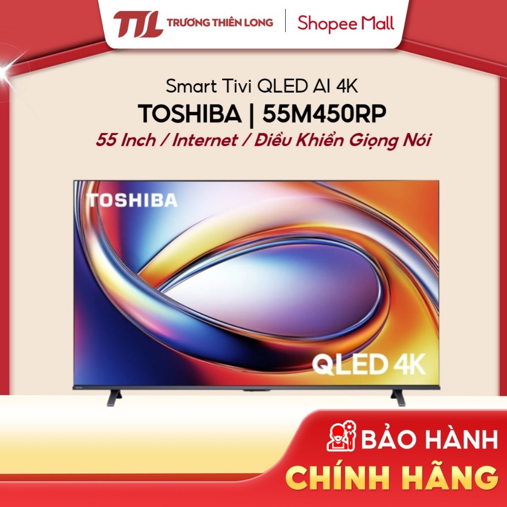 55M450RP - Smart Tivi QLED Toshiba AI 4K 55 Inch 55M450RP [TOÀN QUỐC]