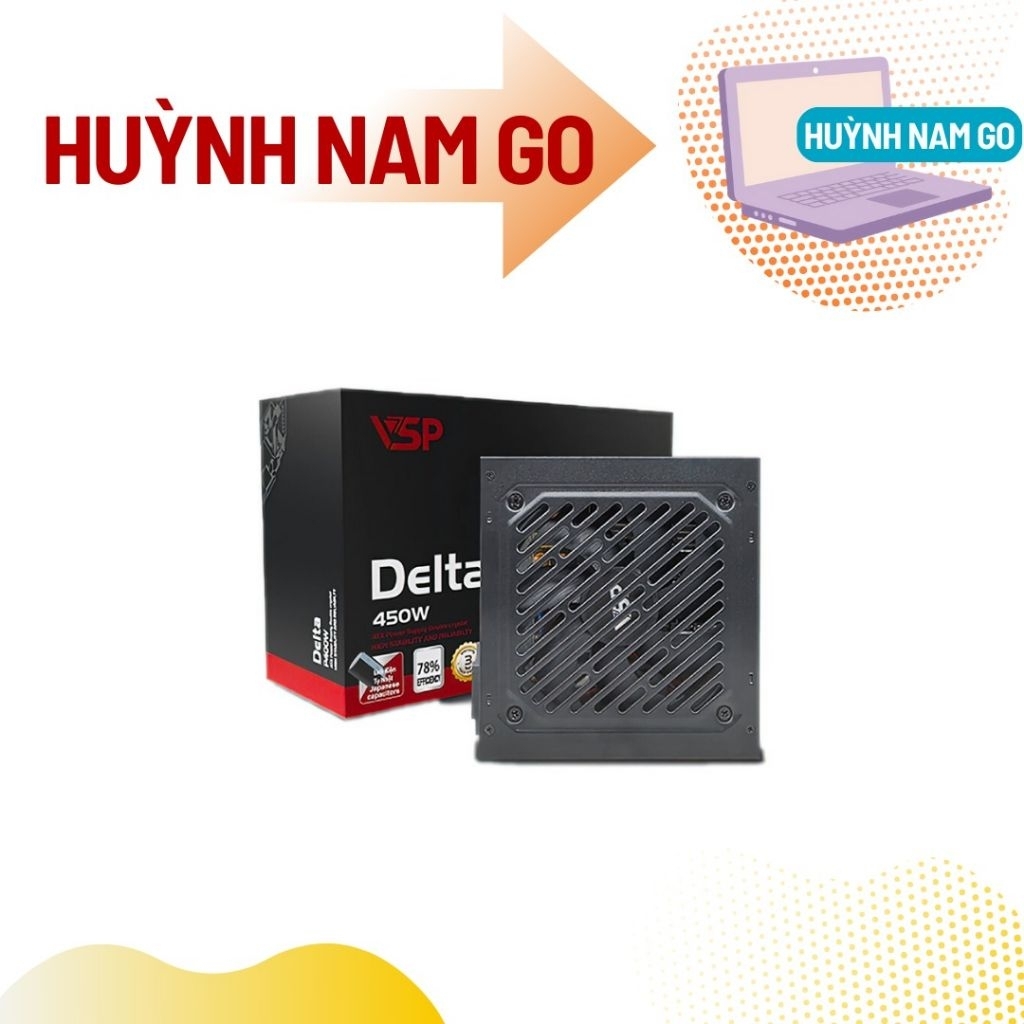 Nguồn VSP Delta P450W - Hiệu Suất Ổn Định và Tiết Kiệm Năng Lượng. hàng new bảo hành 24 tháng.