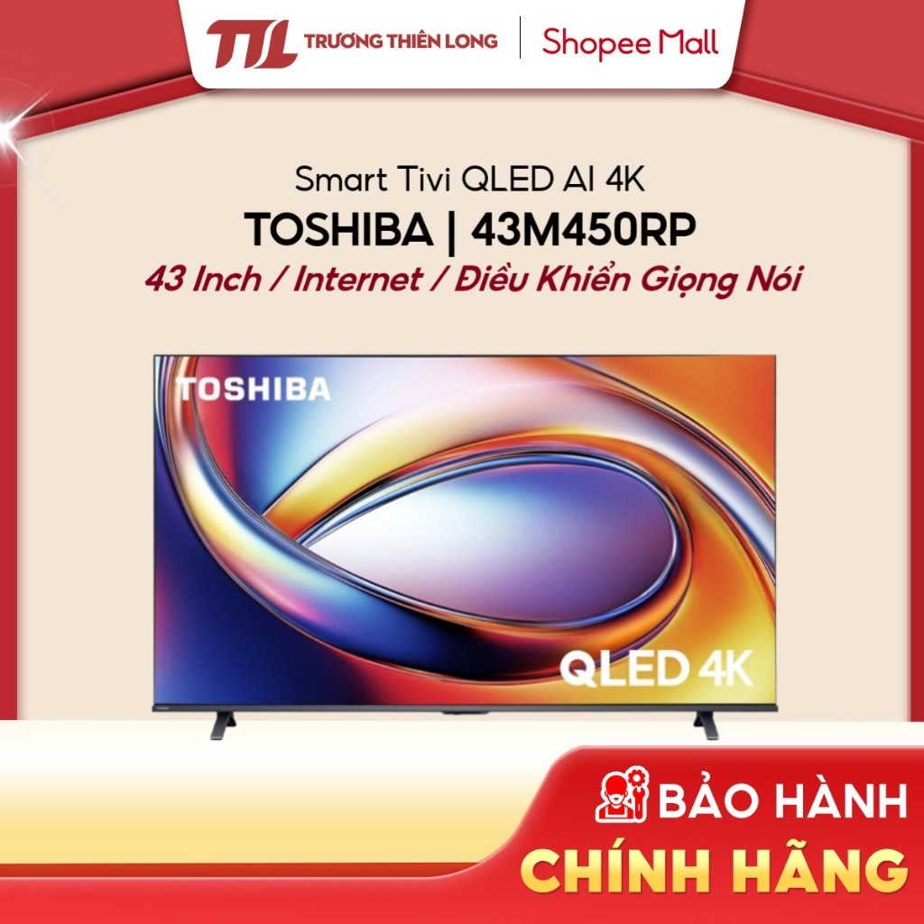 43M450RP | 55M450RP - Smart Tivi QLED Toshiba AI 4K [FREESHIP HCM]