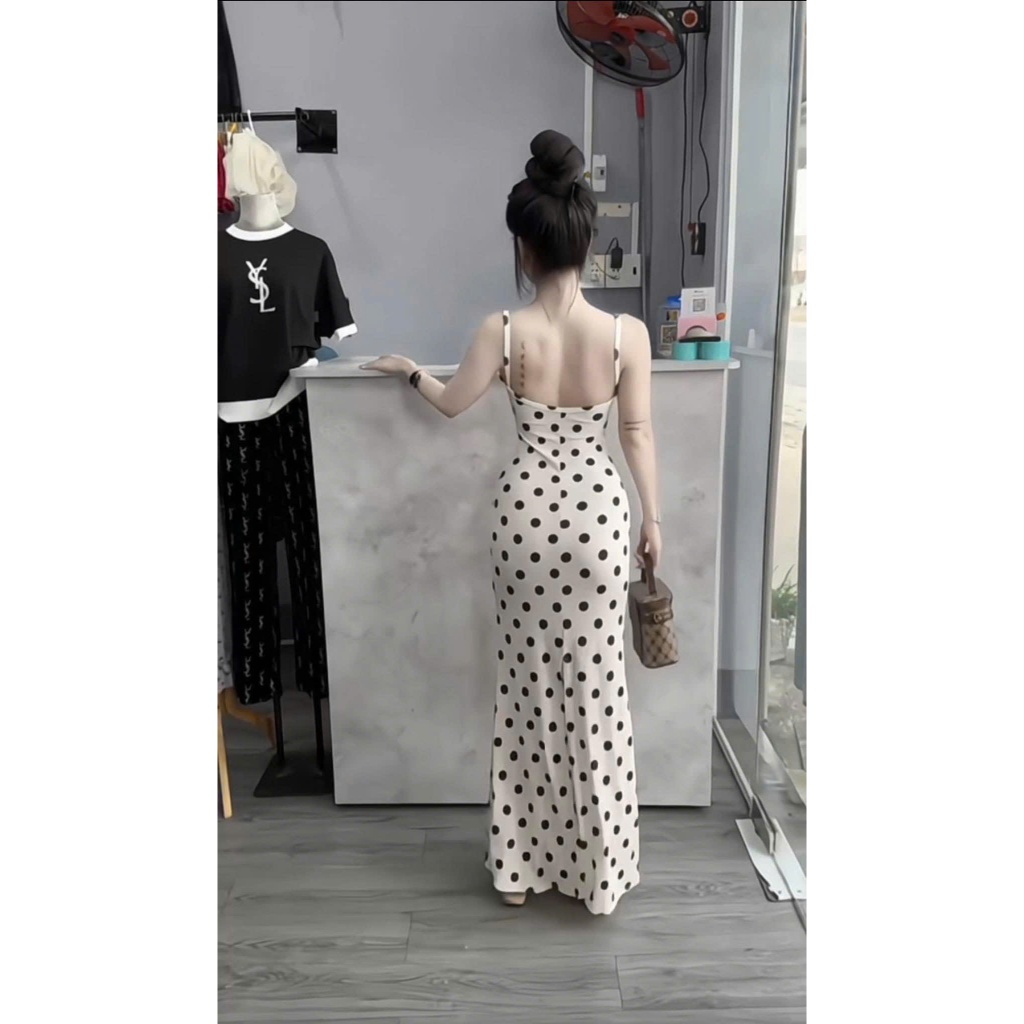 Đầm Body Nữ 2 Dây Dáng Dài LONACO D244, Váy Body Nữ Thời Trang Sang Chảnh Cao Cấp Đi Chơi Dự Tiệc | BigBuy360 - bigbuy360.vn