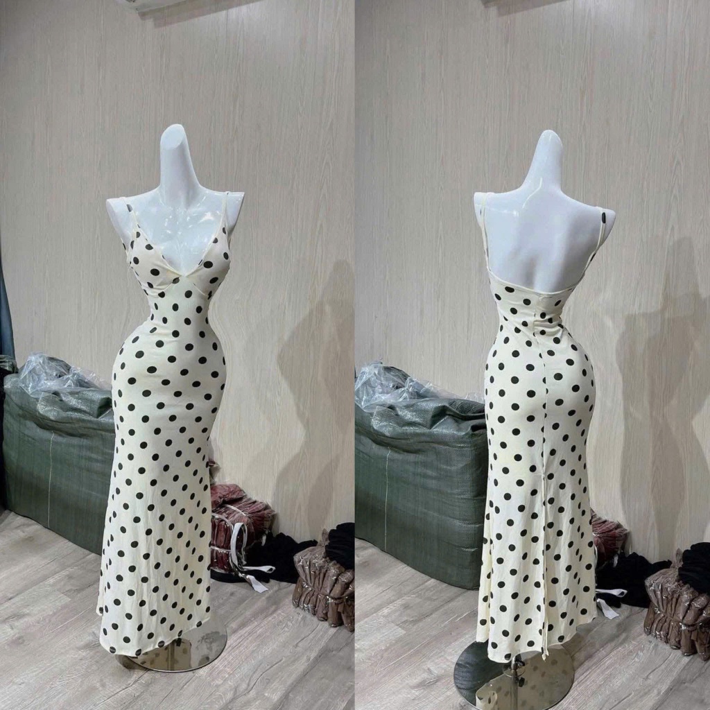 Đầm Body Nữ 2 Dây Dáng Dài LONACO D244, Váy Body Nữ Thời Trang Sang Chảnh Cao Cấp Đi Chơi Dự Tiệc | BigBuy360 - bigbuy360.vn