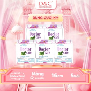 Combo 5 gói băng vệ sinh thảo dược Doctor Care hàng ngày 16cm D&C Doctor Care Hà Nội Store [SIZE NHỎ]
