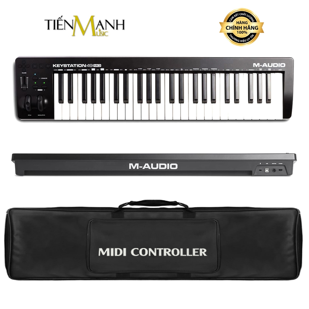 Midi Keyboard M-Audio 49 MK3 & Bao Đựng - Bàn Phím Sáng Tác Sản Xuất Producer MAudio Keystation