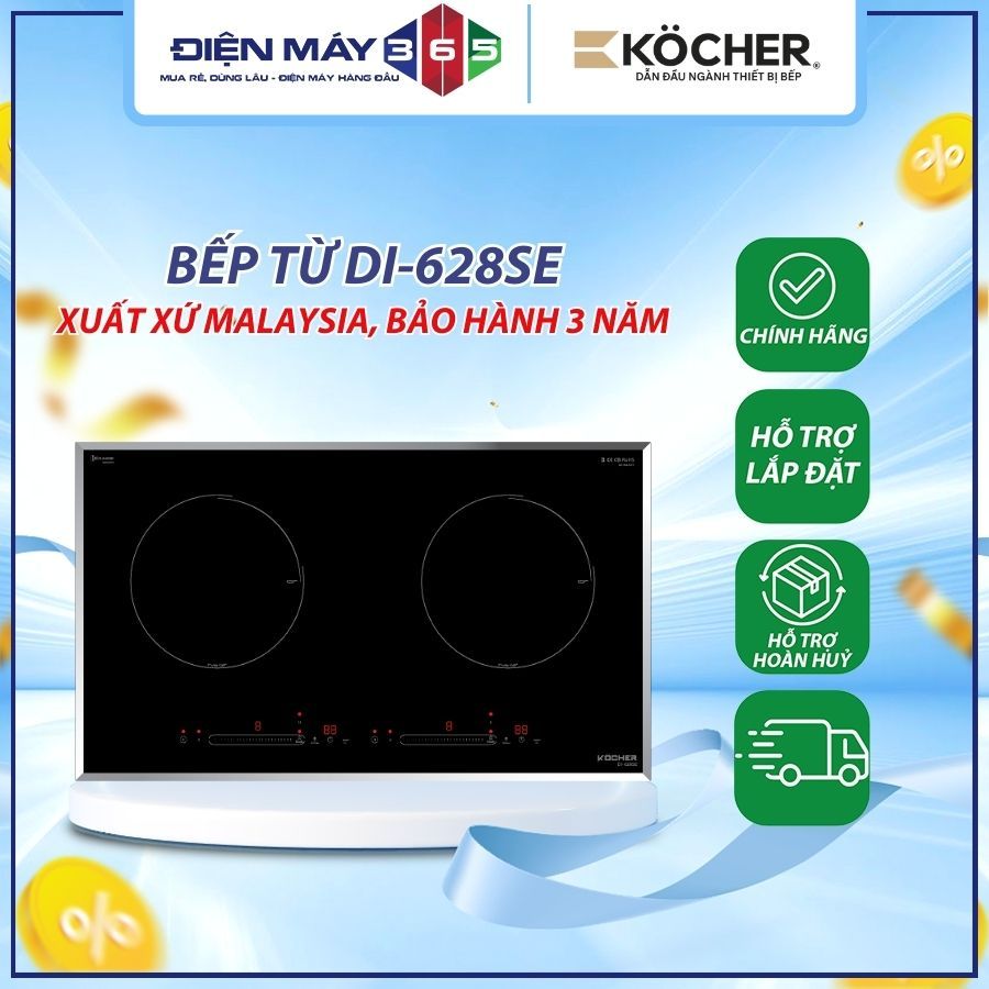 Bếp từ Kocher SE Series DI-616SE / DI-608SE / DI-688SE / DI-628SE – Bếp Từ Đơn Gia Đình, Nấu Nhanh, 