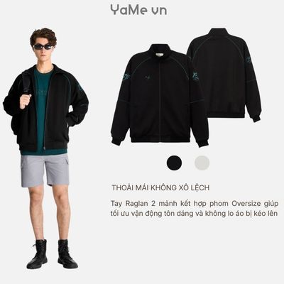 Áo Khoác BomBer Nam Vải Cá Sấu DurableTex™ Co Giãn Mặc Mát The No Style 183 Dáng Rộng Rãi F4 23457 |YaMe|