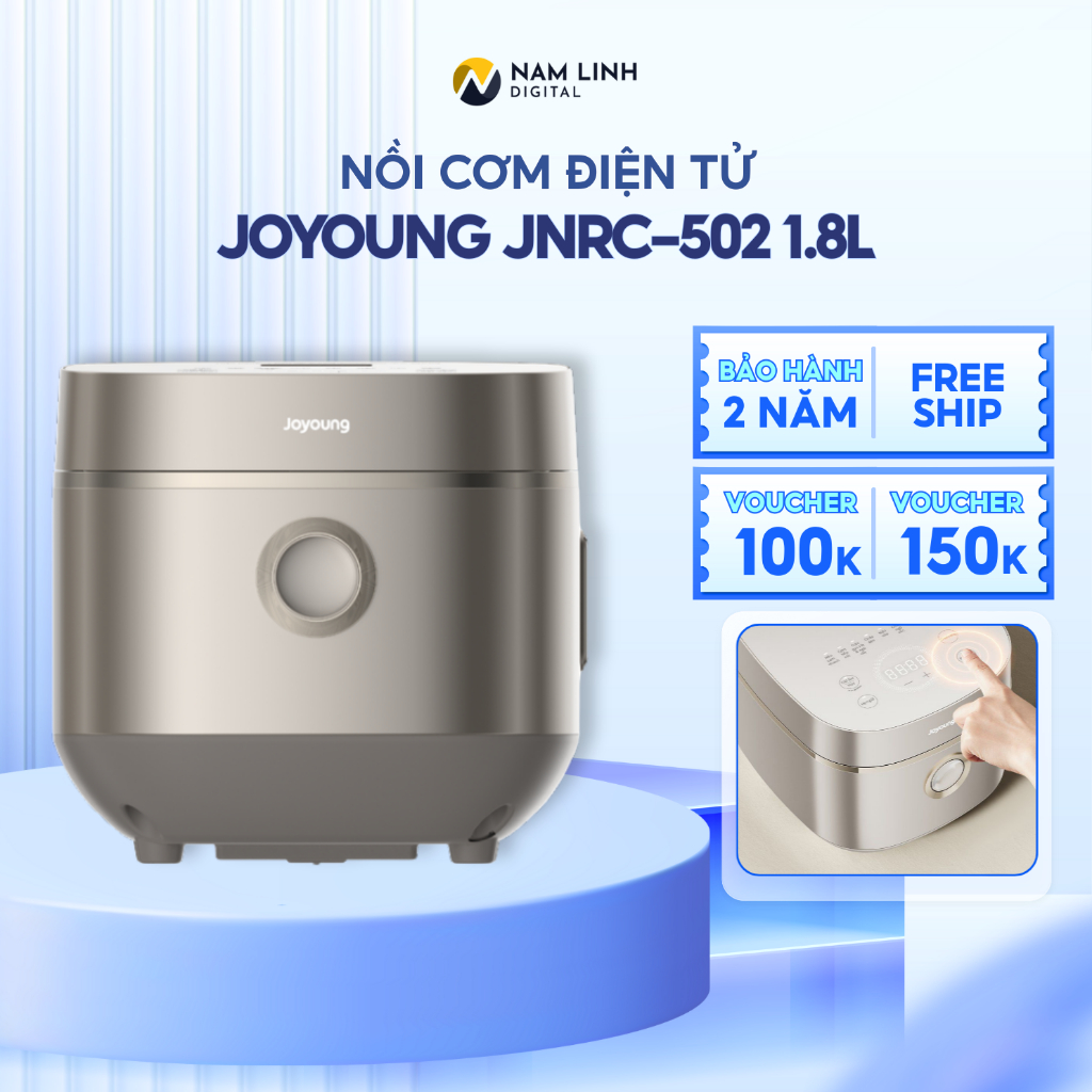 Nồi cơm điện tử 1.8L Joyoung JNRC-502 - Chống dính, chống rỉ, hẹn giờ thông minh