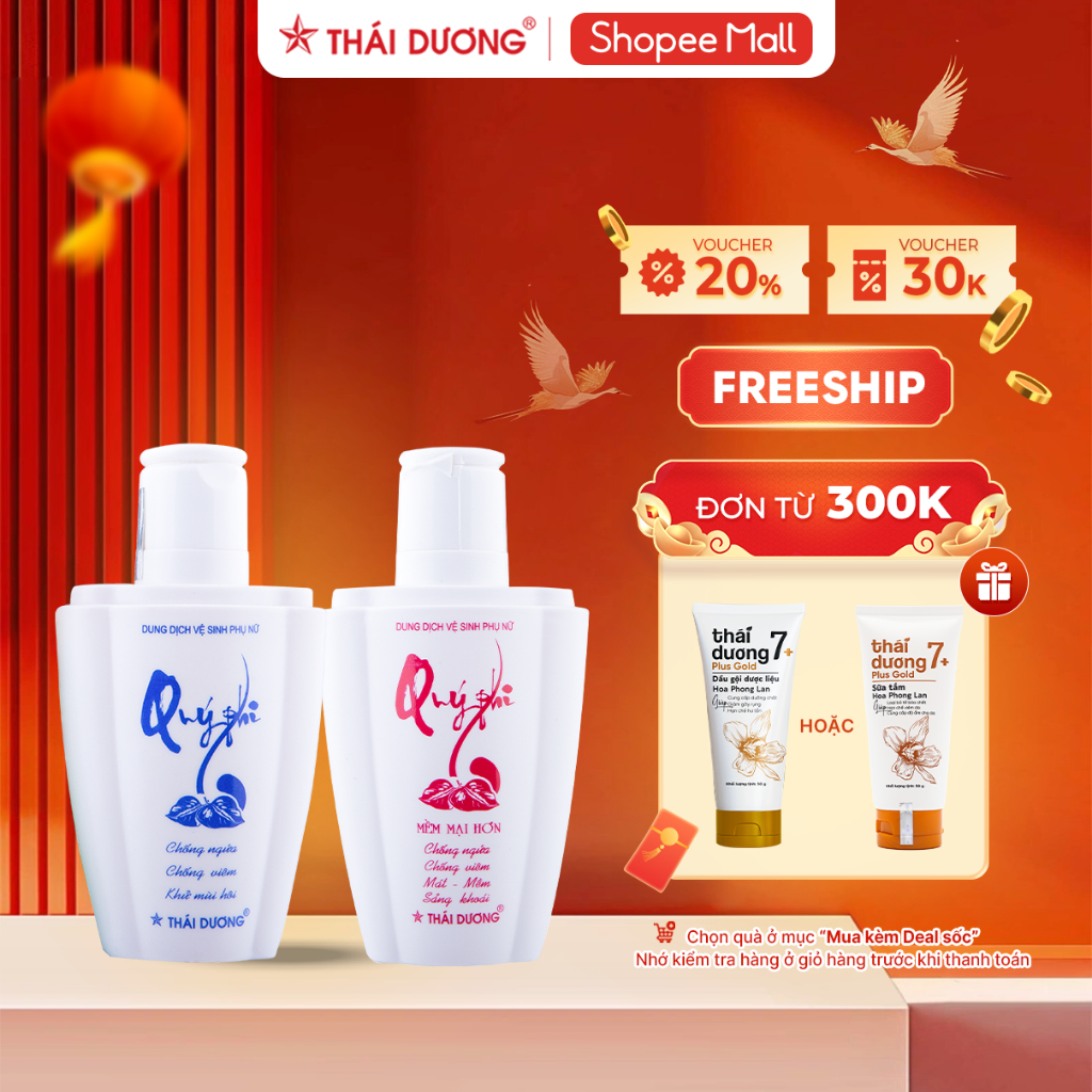 Dung dịch vệ sinh phụ nữ Quý Phi Sao Thái Dương 120ml - Sao Thái Dương