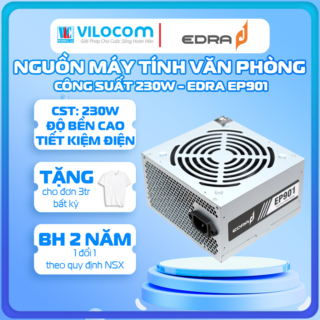 Bộ nguồn máy tính eMaster ATX-772BR eDra EP901 Giá rẻ - Hàng Chính Hãng