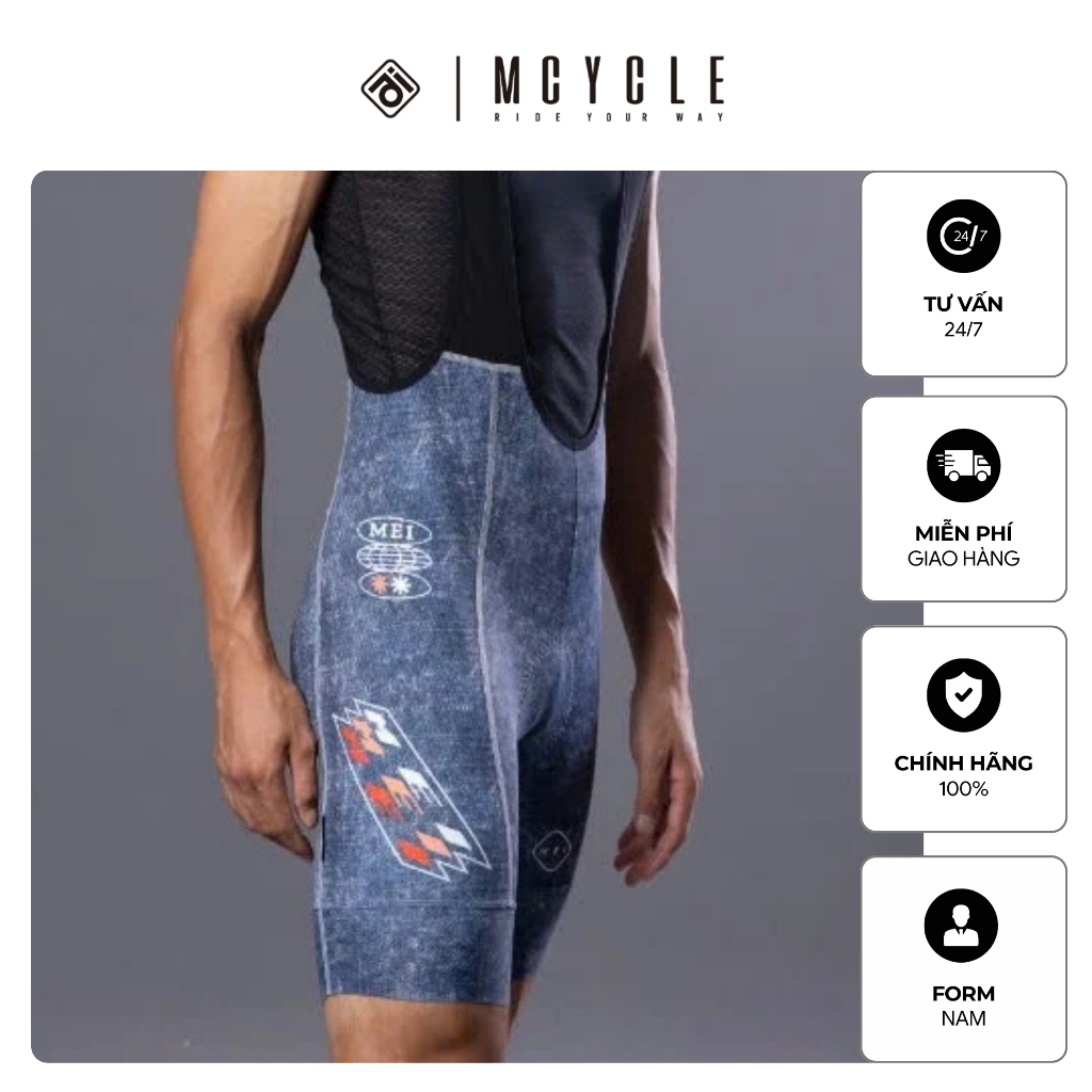 QUẦN YẾM ĐẠP XE NAM MCYCLE MK103 BIB SHORTS CHÍNH HÃNG