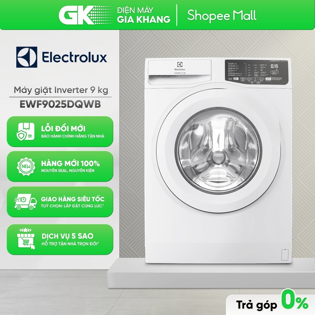 EWF9025DQWB - Máy Giặt Electrolux UltimateCare 100 Inverter 9 Kg {Freeship Cần Thơ}