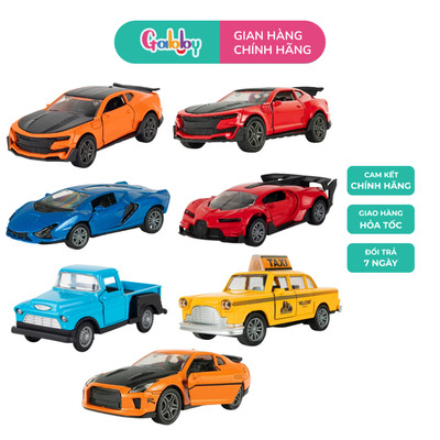 Xe Mô Hình Ô Tô Kim Loại Xe Thể Thao / Taxi / Bán Tải Nhiều Mẫu Cho Bé