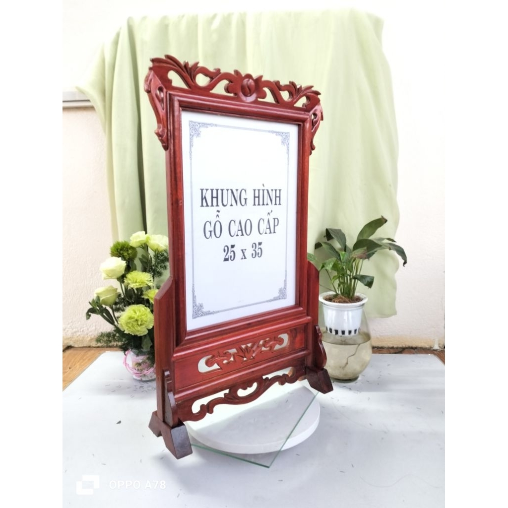 khung thờ gỗ cao cấp 25x35, khing thờ ông bà gia tiên người đã khuất , khung thờ 25 x 35