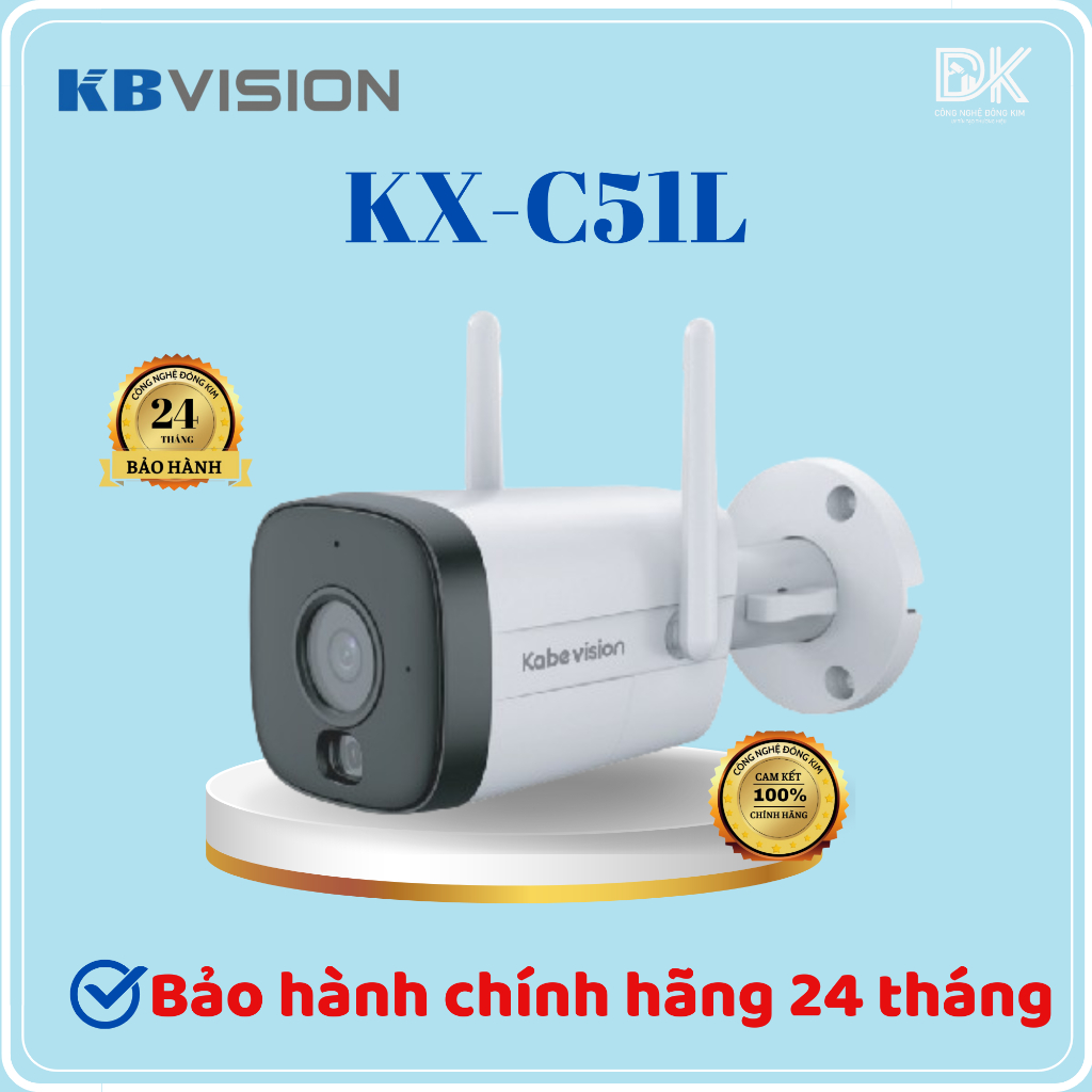Camera IP Wifi Thân Kbvision 5MP KX-C51L, Chính Hãng
