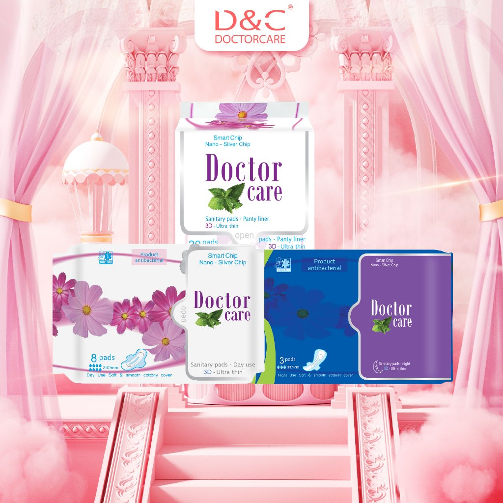 Combo băng vệ sinh Doctor Care toàn diện gồm 2 ban ngày,1 ban đêm,1 hàng ngày D&C Doctor Care Hà Nội