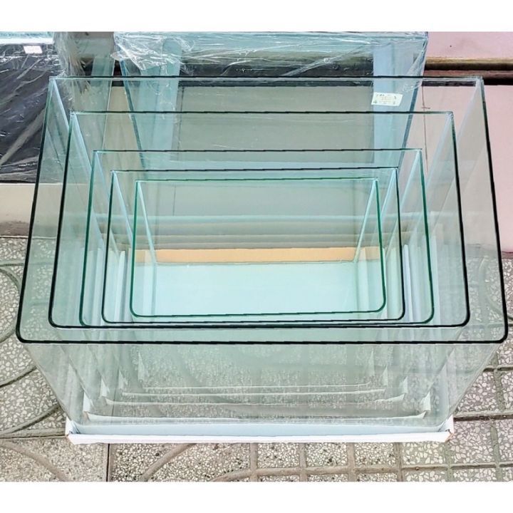 Bể Cá Cảnh Mini Kính Đúc 4 Ly Cao Cấp - Bể Thủy Sinh Uốn Góc Để Bàn Làm Việc (Size 30-60cm)