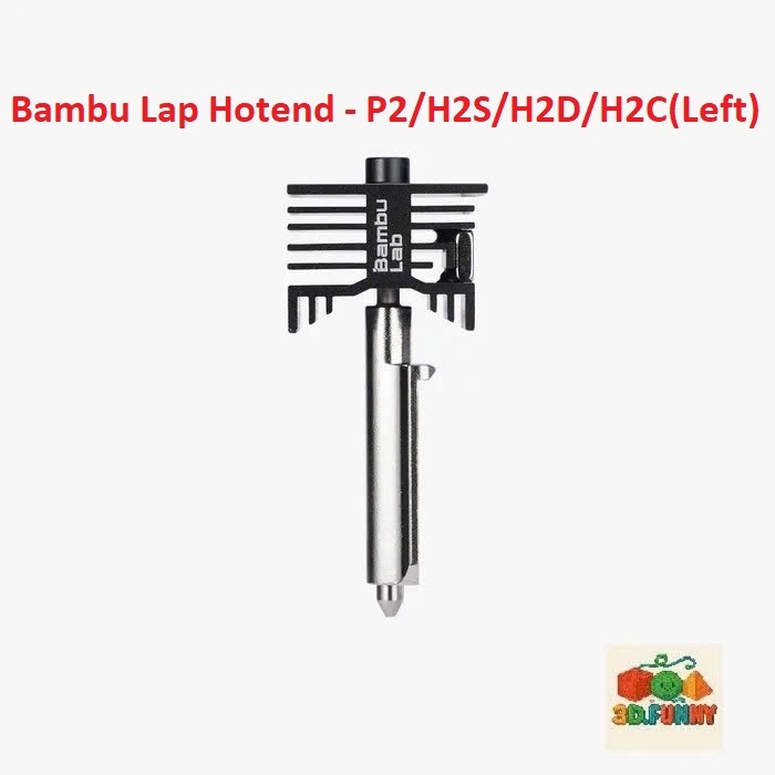 [Chính Hãng]Bambu Lab Hotend P2/H2 Series-Bộ Đầu In Hotend Thép Cứng/Thép Không Gỉ Cho Máy In Bambu 