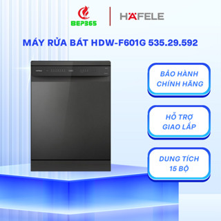 Máy rửa chén độc lập Hafele HDW-F601G 535.29.592 - 15 bộ, Inverter, Tự động mở cửa - Chính hãng