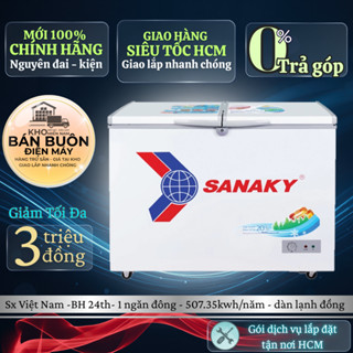 VH-4099A1 Tủ đông Sanaky – 400L, 1 ngăn đông, 2 cánh mở, dàn lạnh đồng | VH4099A1