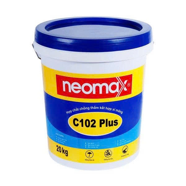 Neomax C102 Plus, chống thấm tường pha xi măng, Sơn chống thấm thùng 20kg và 5kg