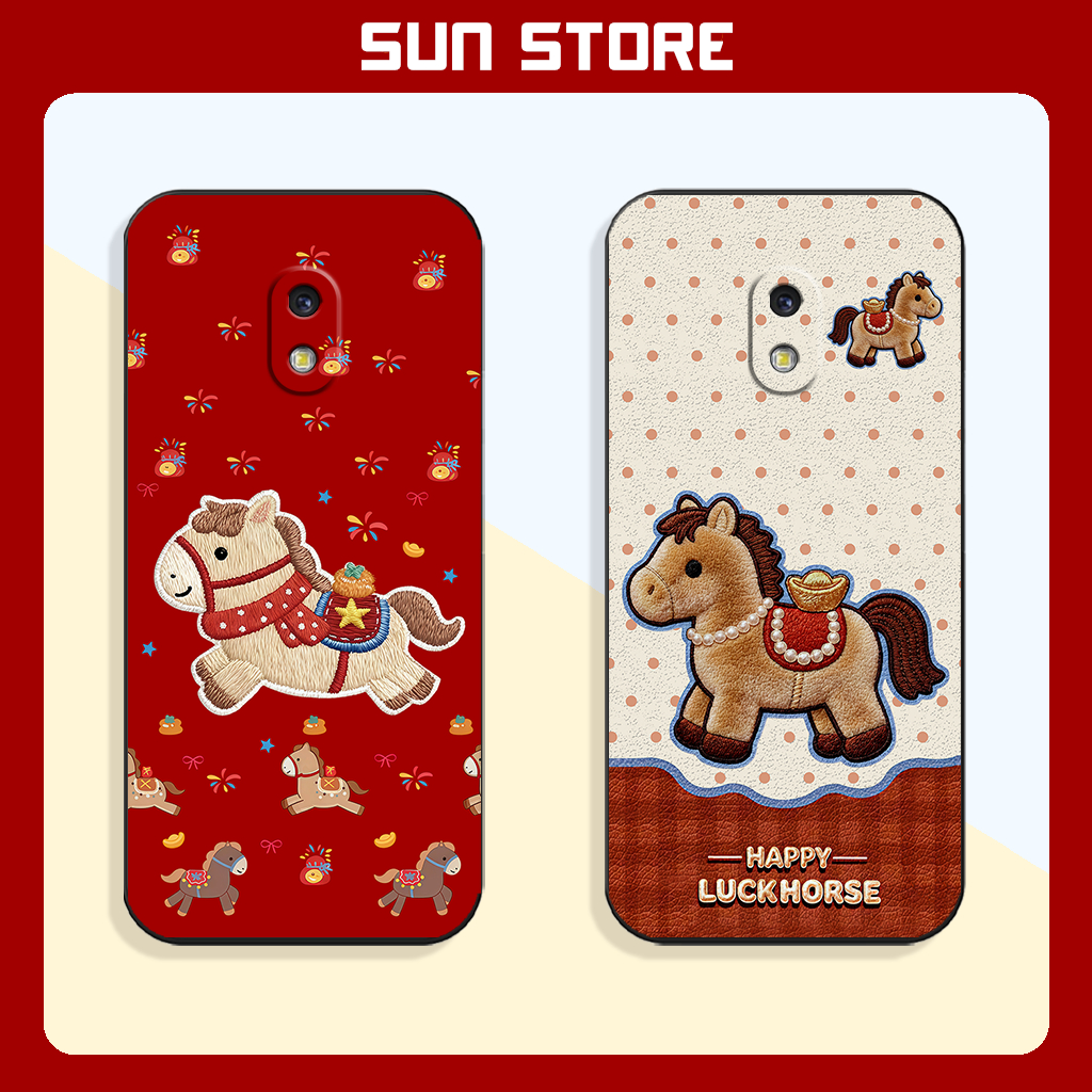 Ốp lưng Samsung J7 Pro, J7 Plus, J7+ Ngựa Lucky Horse Tết 2026 may mắn