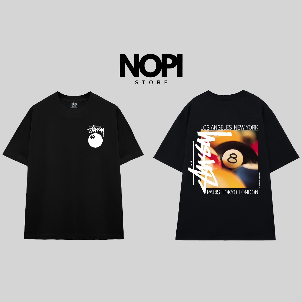 ÁO THUN BILLIARDS FORM RỘNG NAM NỮ UNISEX VẢI COTTON HAI CHIỀU CAO CẤP DÀY DẶN - NOPI STORE