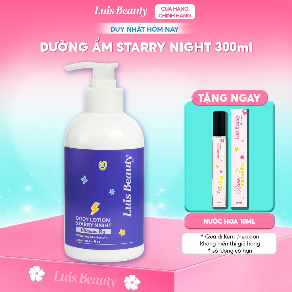 Sữa Dưỡng Thể Sáng Da Luis Beauty 300ml Dưỡng Ẩm Mềm Mại, Hương Nước Hoa Quyến Rũ