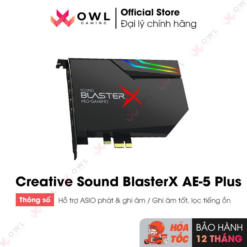 Card âm thanh Creative Sound BlasterX AE-5 Plus (hàng chính hãng)