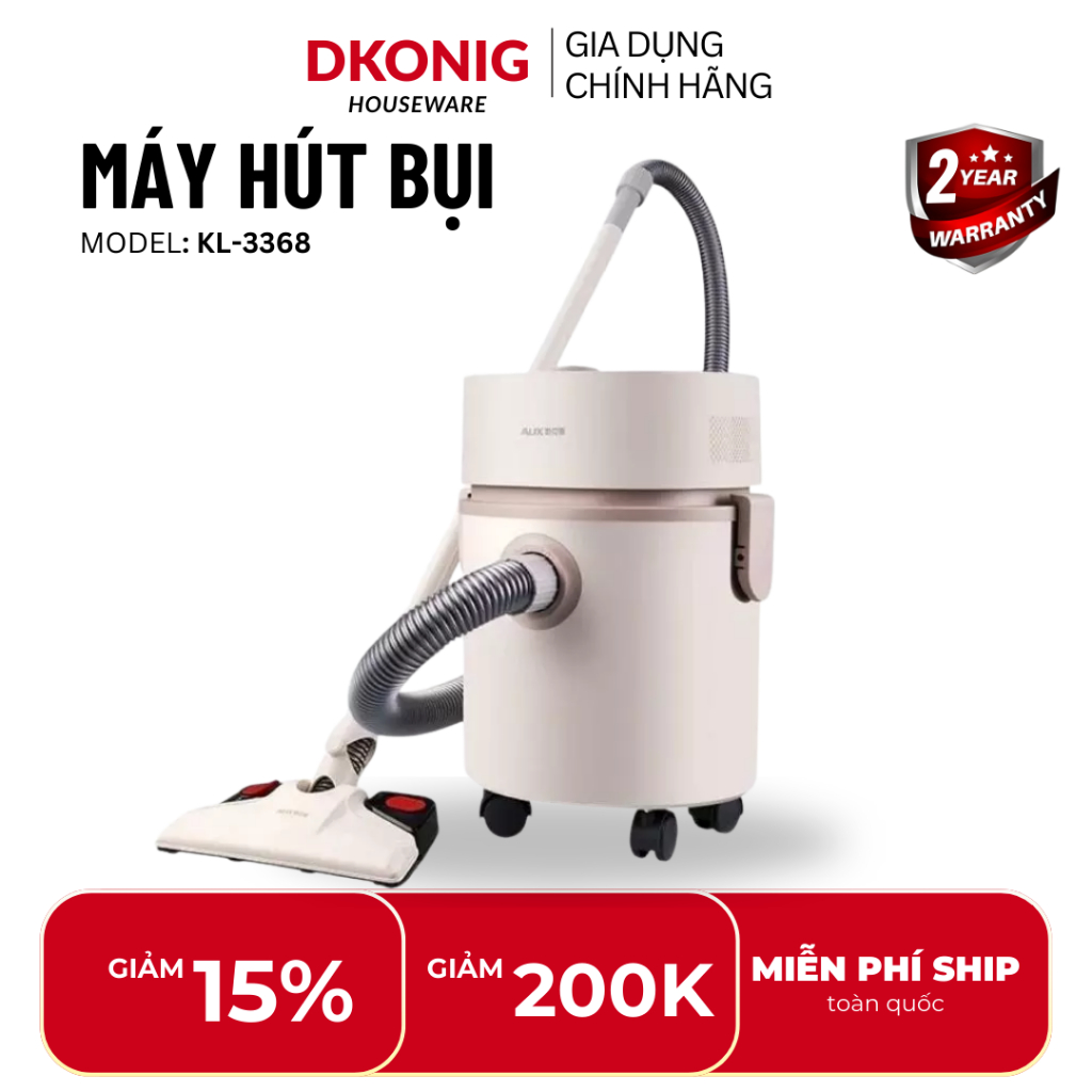 Máy Hút Bụi Kailer Đa Năng KL-3386 Công Suất 1000W