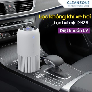 Máy Lọc Không Khí Mini Cao Cấp Dùng Trong Xe Hơi Bàn Làm Việc - Khử Khuẩn Tia UV Lọc Bụi Mịn PM 2.5