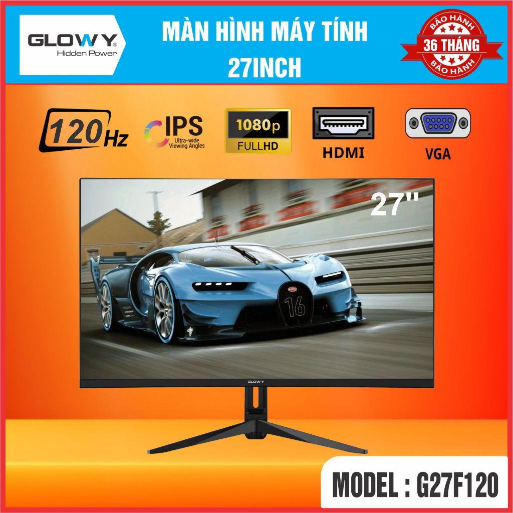 Màn hình PC GLOWY 22|24|27 Inch - Màn Hình Cong/Phẳng Mới 100% - Bảo hành 36 tháng !!!