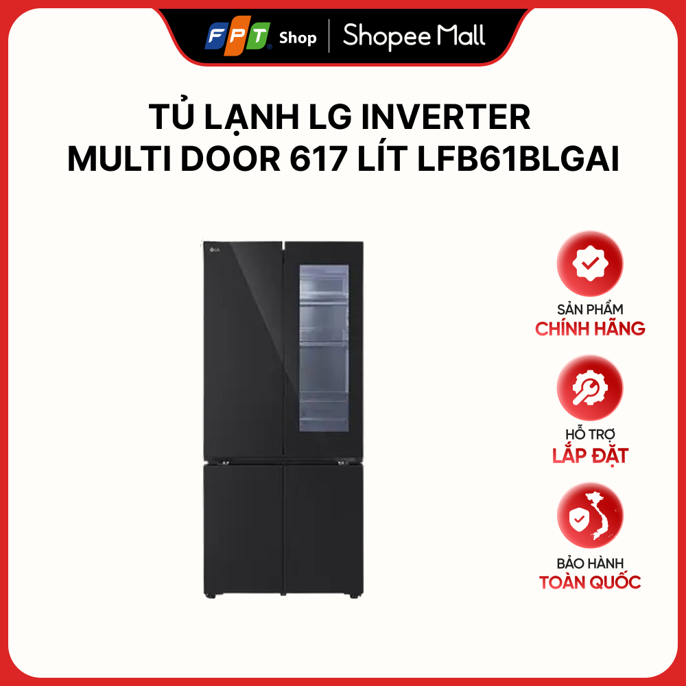 Tủ lạnh LG Inverter Multi Door 617 lít LFB61BLGAI