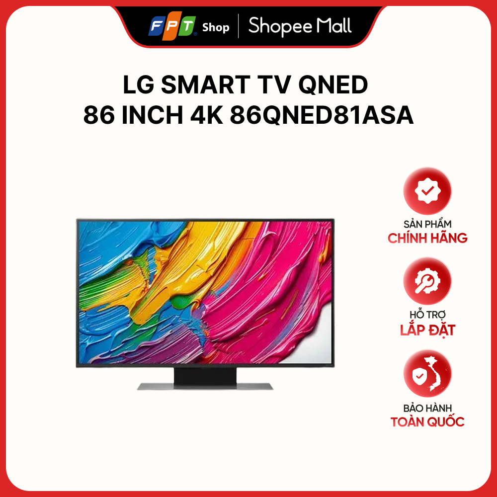 [Tặng Loa thanh LG Soundbar S30A] LG Smart TV QNED 86 inch 4K 86QNED81ASA